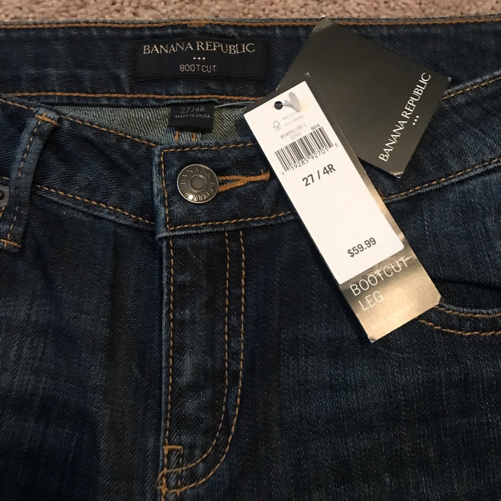 New with tags Banana Republic Bootcut leg jeans.